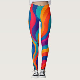 Leggings Leggencias onduladas de colores dinámicos