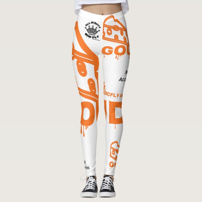 Leggings Leggencias para mujeres con Gouda y todo su poder  (Anverso)
