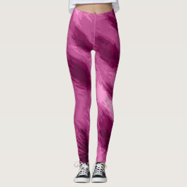 Leggings Leggencias para mujeres con papel guepardo rosado
