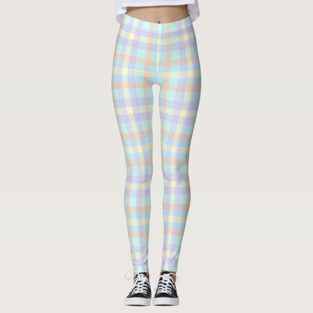 Leggings Leggencias Pastel Plaid (Anverso)