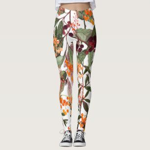 Leggings Leggencias - Patrón de acuarela floral