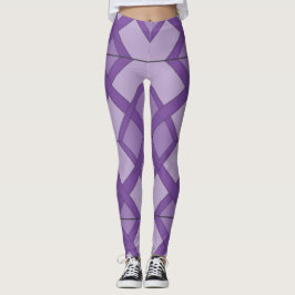 Leggings Leggencias - Patrón de Entramado de Baldosas en Tr