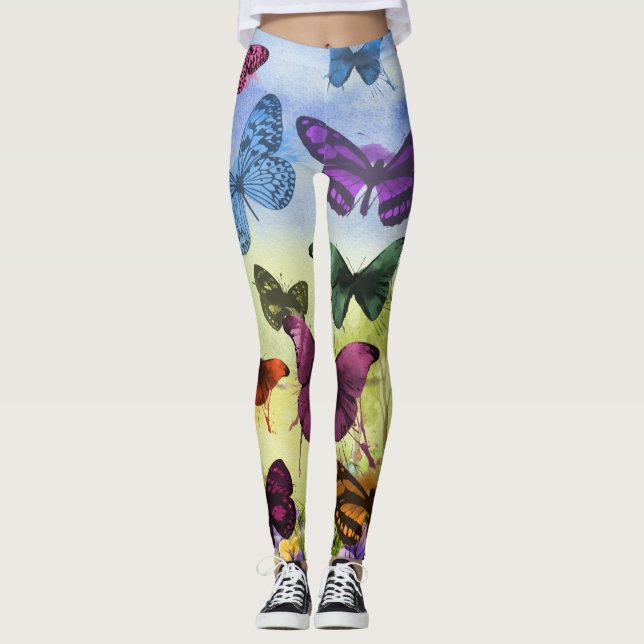 Leggings Leggencias personalizados con MARIPOSAS (Anverso)