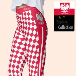 Leggings Leggencias polacas, moda premium, bandera polaca