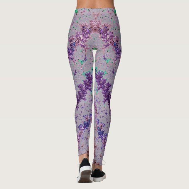 Leggings Leggencias ~ Púrpura Verde Rosa ~ Original (Reverso)