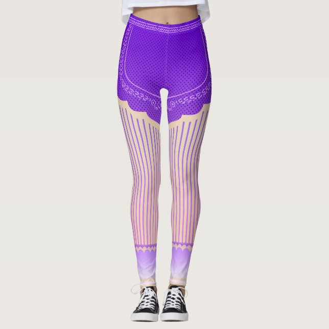 Leggings Leggencias púrpuras (Anverso)