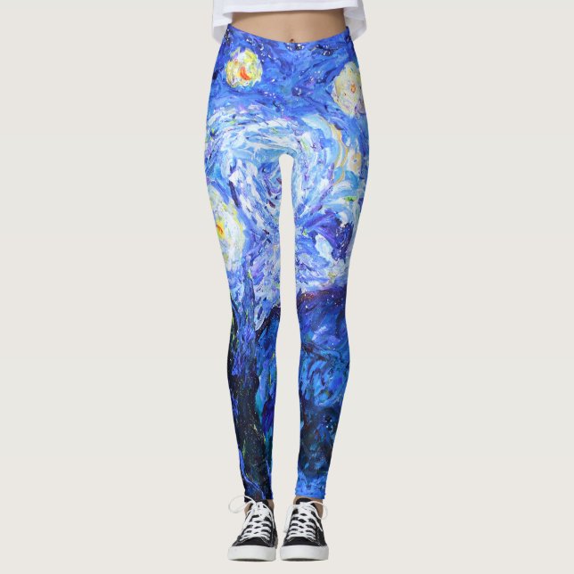 Leggings Leggencias Purpurinoso nocturnas (Anverso)