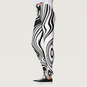 Leggings Leggencias rayadas en blanco y negro o elegir colo