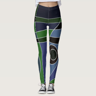 Leggings Leggencias Resumen Surfing Green Blue Black