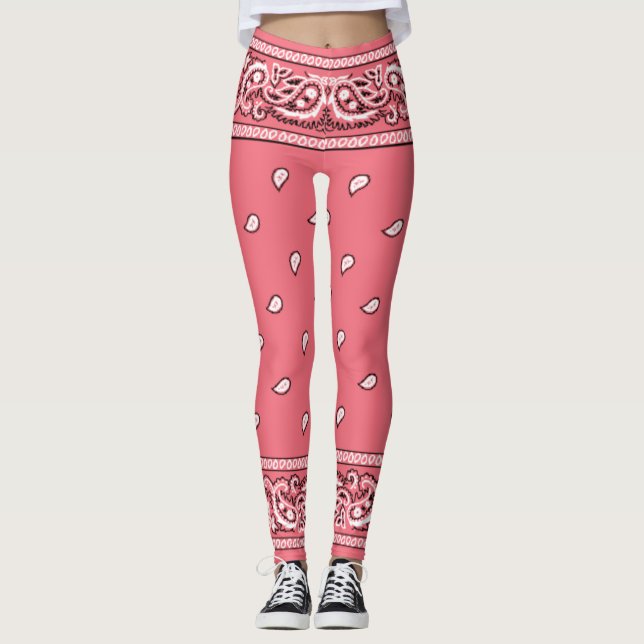 Leggings Leggencias rosadas de Bandana (Anverso)