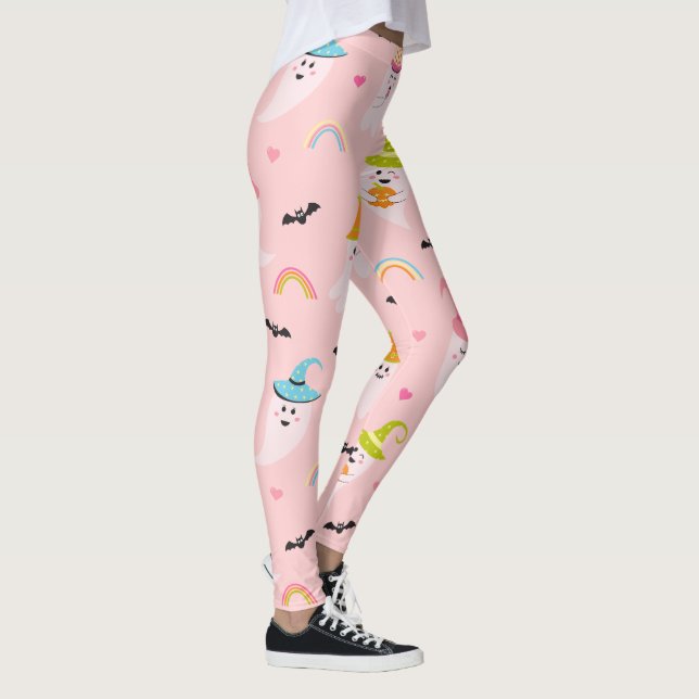 Leggings Leggencias rosadas de Halloween (Derecha)