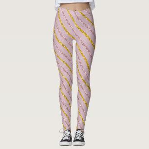 Leggings Leggencias rosadas y doradas de Rubor