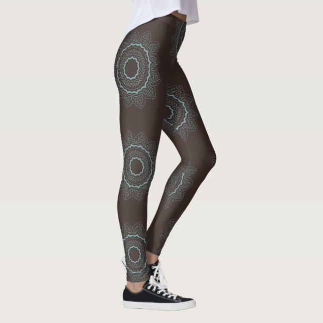 Leggings Leggencias singulares - Diseños de papel de bloque (Derecha)