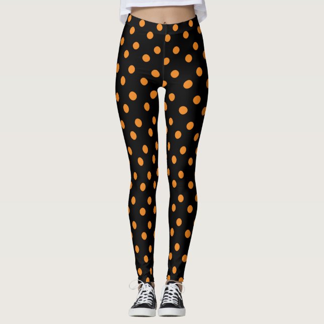 Leggings Leggencias temáticas de Halloween con puntos de po (Anverso)