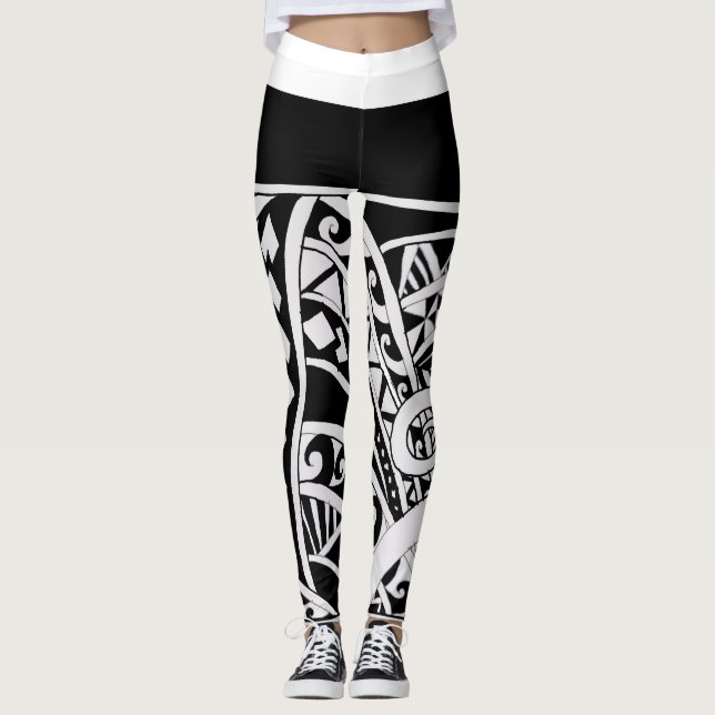 Leggings Leggencias tribales polinesias (Anverso)