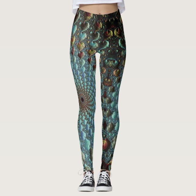 Leggings Leggencias tripales fractales (Anverso)