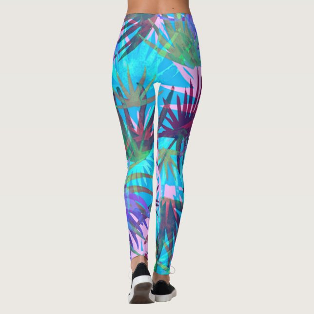 Leggings Leggencias tropicales pastorales (Reverso)