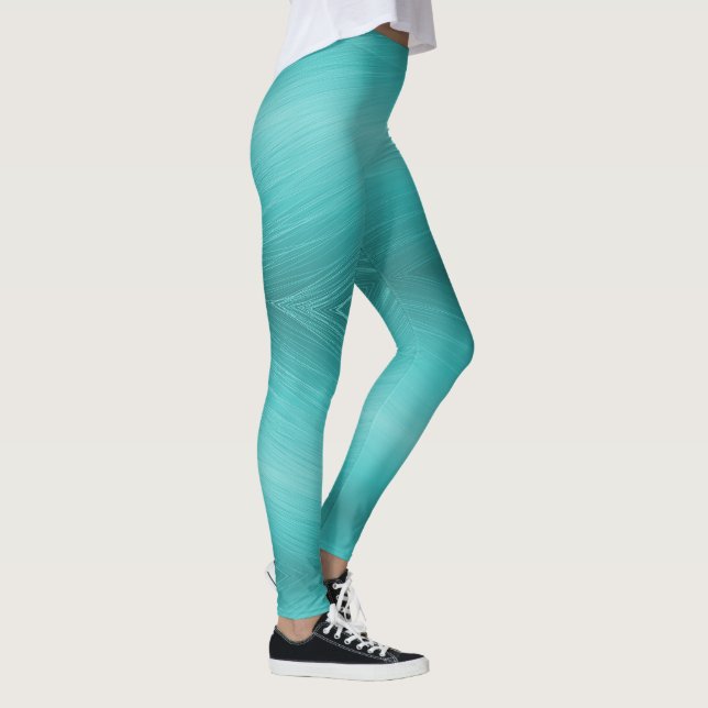 Leggings Leggencias turquesas modernas (Derecha)