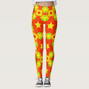 Leggings Leggencias ~ Verde rojo brillante ~ Original