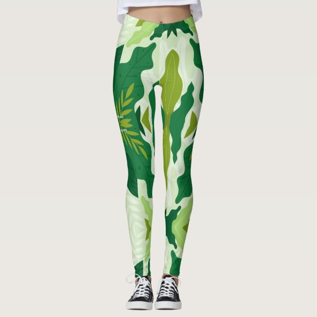 Leggings Leggencias verdes de bosques (Anverso)
