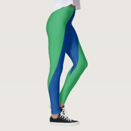 Leggings Leggencias verdes y azules brillantes para el fitn