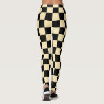 Leggings Leggencias verificadas de color amarillo negro<br><div class="desc">Leggings para la comprobación de la placa negra y amarilla - Diseño MIGNED</div>
