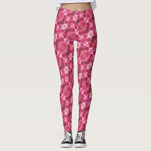 Leggings Leggencias Yoga Pants Pink Lotus (Anverso)