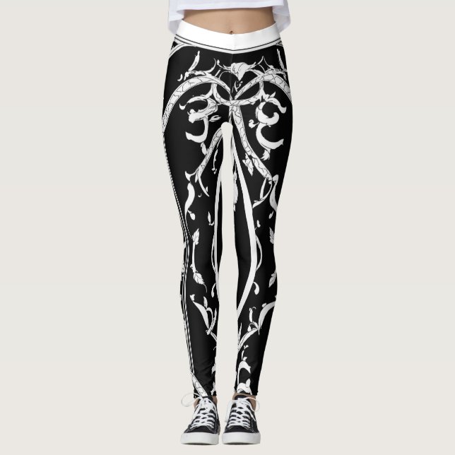 Leggings Leggings: Elegante rastro de gothing (Anverso)
