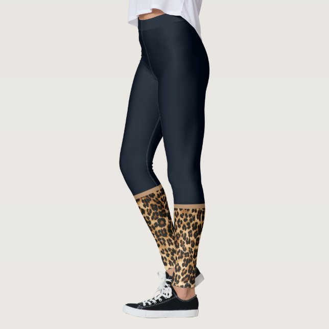 Leggings Leggings-Leopard de las mujeres (Izquierda)