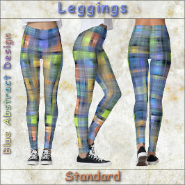 Leggings LEGGINING - Diseño abstracto azul
