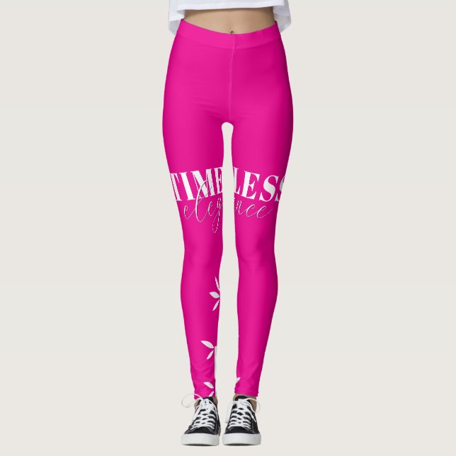 Leggings Leggins(Rosa vívido) (Anverso)