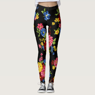 Leggings leginas florales contemporáneas
