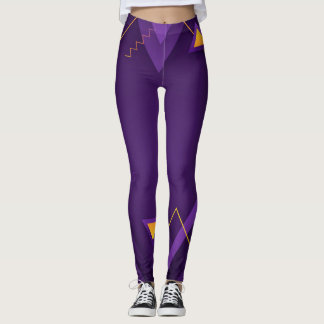Leggings legión geométrica púrpura
