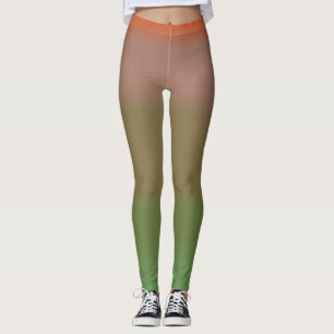 Leggings Legiones de color plegadas Naranja de Bonito suave