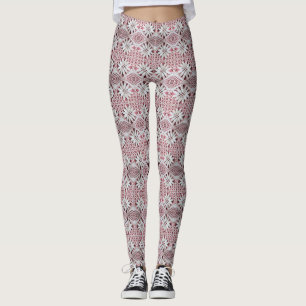 Leggings Legiones de impresión de encaje de margarita con 