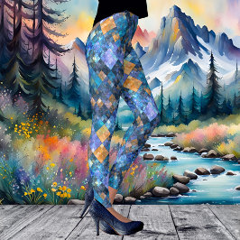 Leggings Legiones de patrones geométricos mosaicos controla