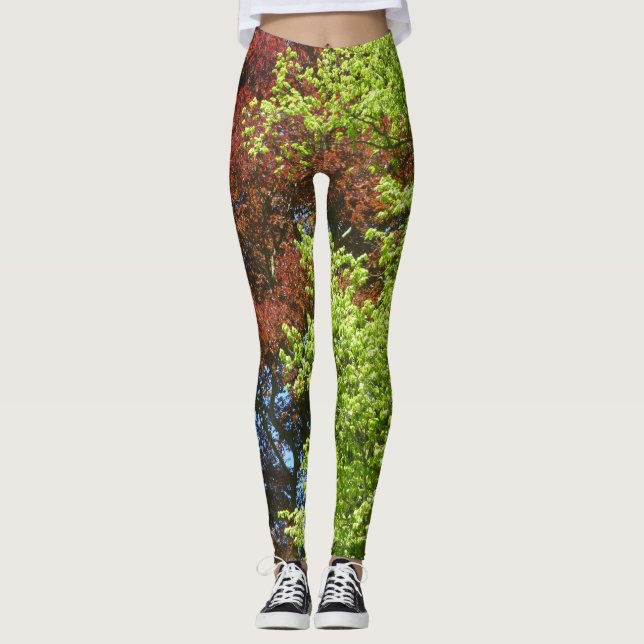 Leggings Legitimación verde y de cobre (Anverso)
