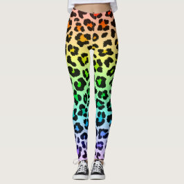 Leggings legua leopardo del arco iris