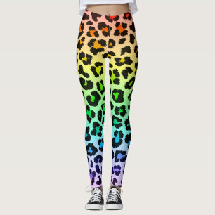 Leggings legua leopardo del arco iris