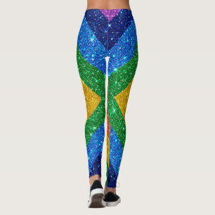 Leggings Leguándome con las piernas de la moda del arcoiris