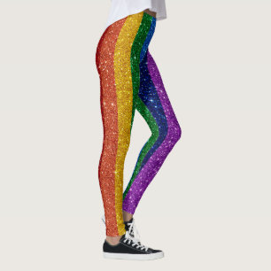 Leggings Leguándome con las piernas de la moda del arcoiris