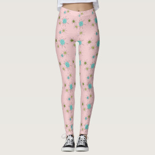 Leggings Leguas de estrenos atómicos de iónico rosado
