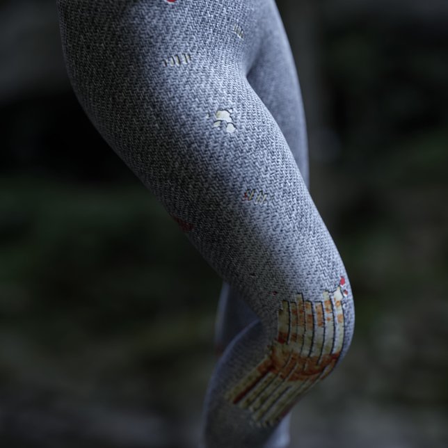 Leggings Leguas de jeans con disfraces de zombies de Hallow (Livin' that zombie life this Halloween? Here's your leggings!)