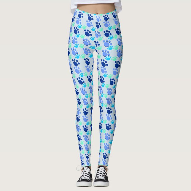 Leggings Leguas de las pastas azules (Anverso)