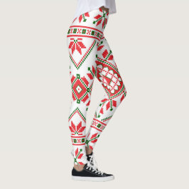 Leggings Leguas de Navidades de patrón suéter feo