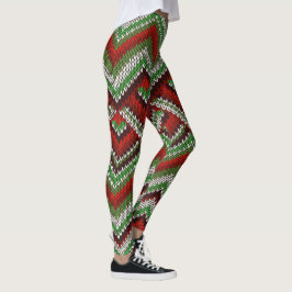 Leggings Leguas de Navidades de patrón suéter feo