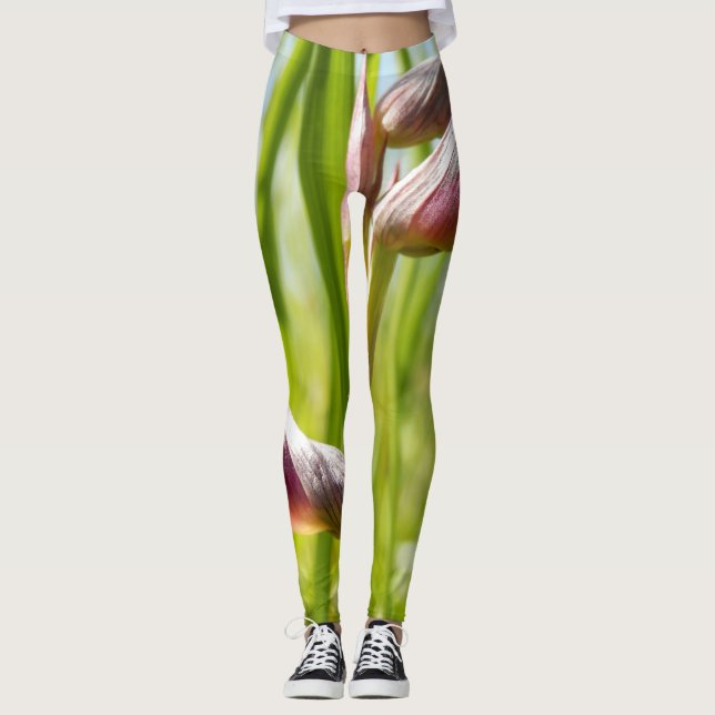 Leggings Leguas de orquídeas de lengua (Anverso)