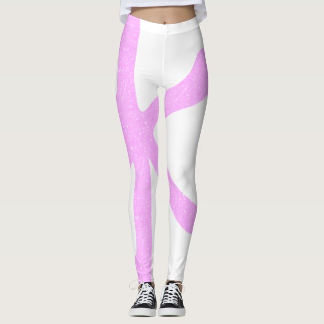 Leggings Leguas Fiestas japonesas rosadas de moda (Anverso)