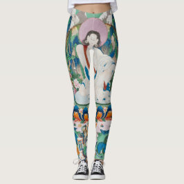Leggings Leguas IMPRESAS DE ARTE ORIENTAL