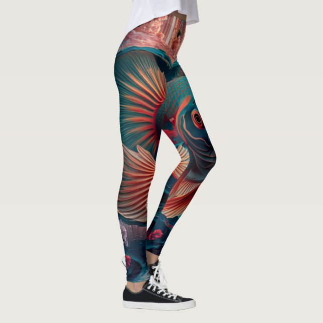 Leggings ¡Leguas "Koi Fish Harmony"! (Derecha)